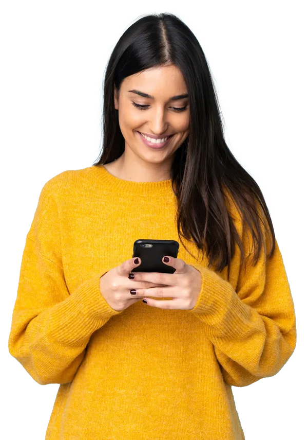 Girl using phone